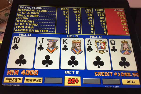 video poker oyunu