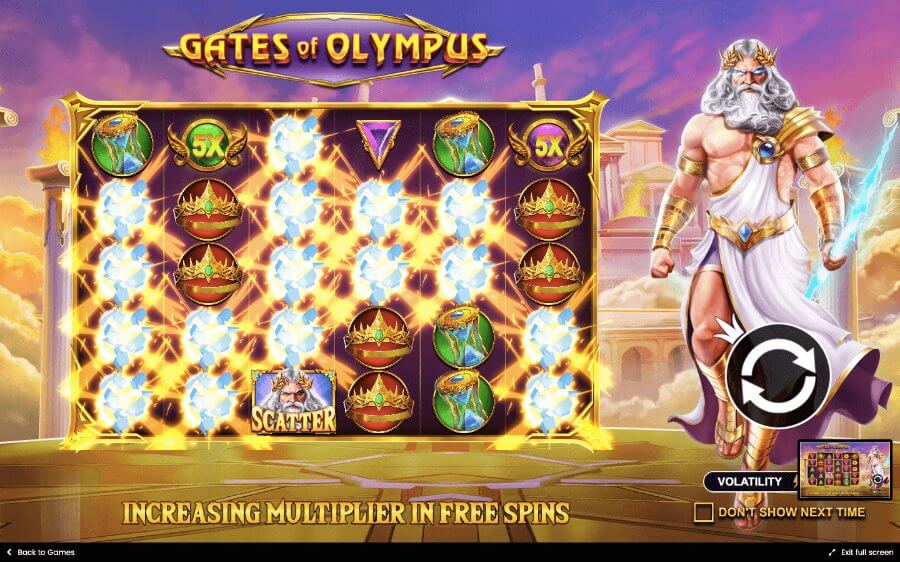 gaates of olymups free spin kazan